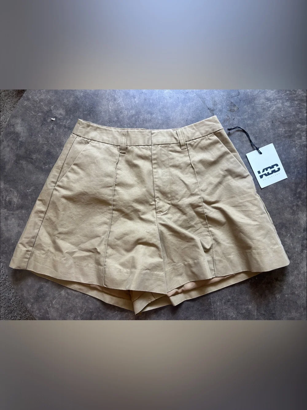 High-Waist Khaki Women’s Shorts